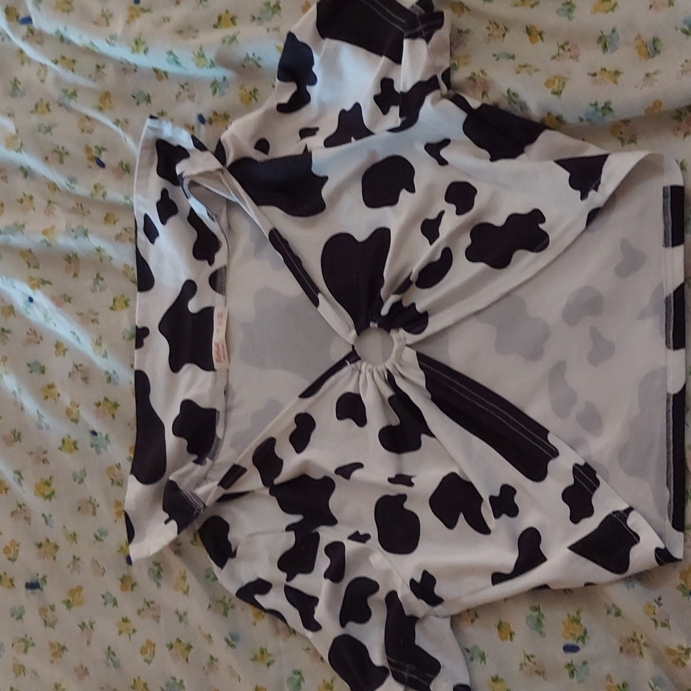 Cowprint Crop Top